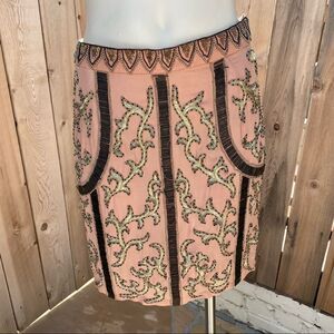 Renzo + Kai silk beaded skirt NWT size medium